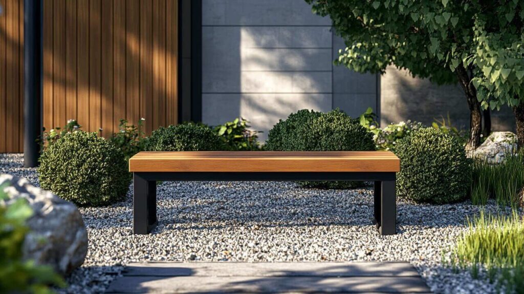 ławka ogrodowa bez oparcia